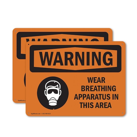 Signmission 12 in Height, 18 in Width, Plastic, Rectangle OS-2PACK-WS-P-1218-L-12904